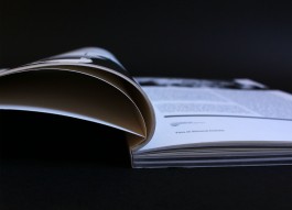 Dettaglio del dorso del libro sul designer AG Fronzoni 