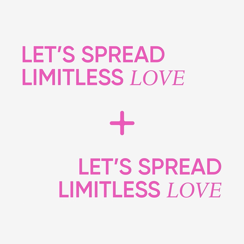 Animazione social creata per il giorno di San Valentino. Il logo a forma di più ruota trasformandosi in un cuore che sposta le scritte