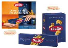 Esempio di immagine coordinata del marchio Barilla